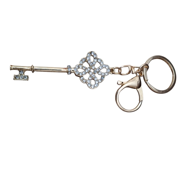 Accessories - Gold and Silver Crystal Keychain Bagcharm